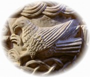 Image of an eagle, the symbolic representation of St. John